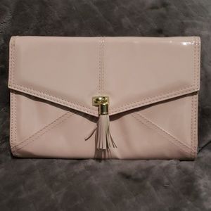 Pale Pink, Patent Leather, Clutch/Crossbody